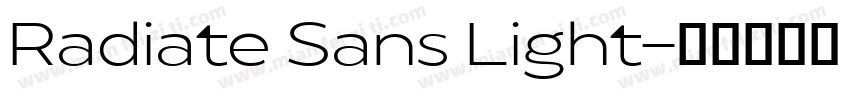 Radiate Sans Light字体转换